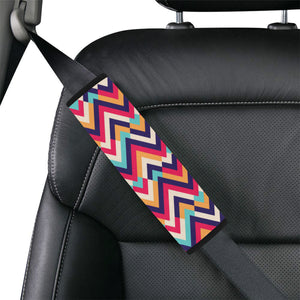 Zigzag Chevron Pattern Background Car Seat Belt Cover