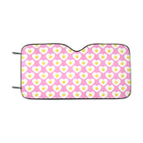 Fried Eggs Pattern Print Design 02 Car Sun Shade