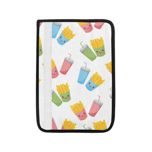 Colorful French Fries Pattern Car Seat Belt Cover