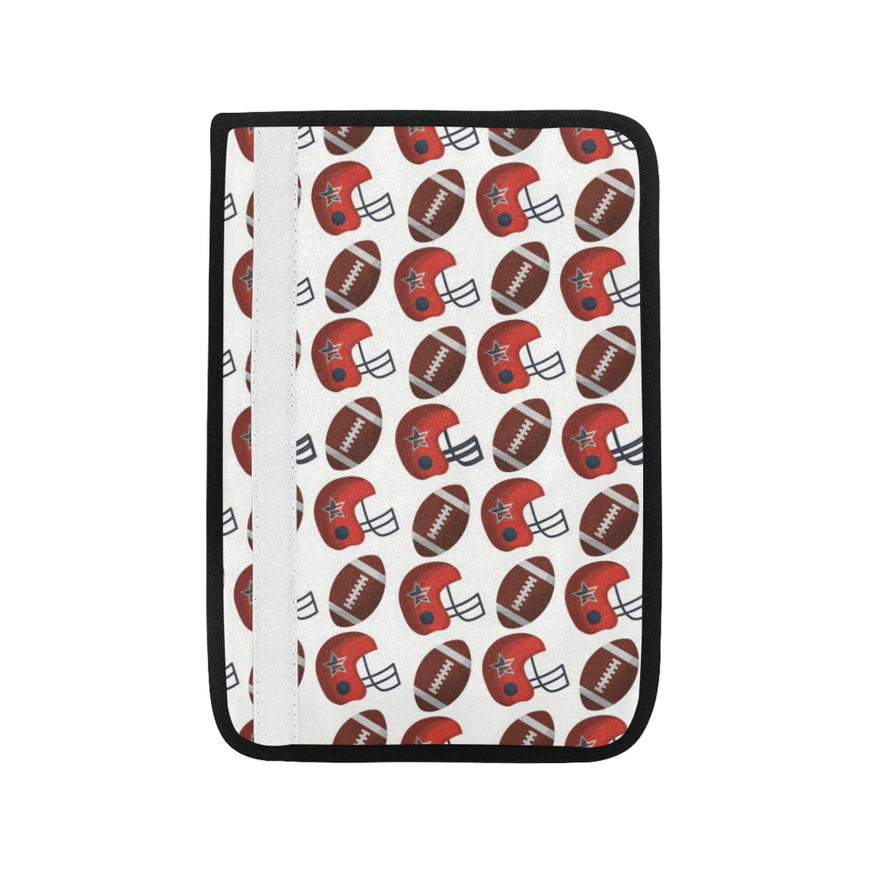 American Football Ball Red Helmet Pattern Car Seat Belt Cover