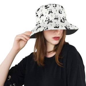 Panda Pattern Background Unisex Bucket Hat