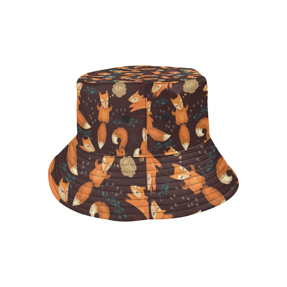 Fox Pattern Unisex Bucket Hat