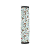 Teddy Bear Pattern Print Design 02 Car Seat Belt Cover