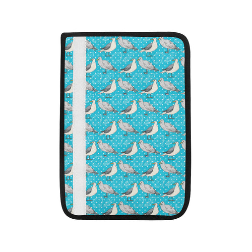 Seagull Pattern Print Design 02 Car Seat Belt Cover