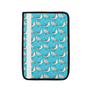 Seagull Pattern Print Design 02 Car Seat Belt Cover