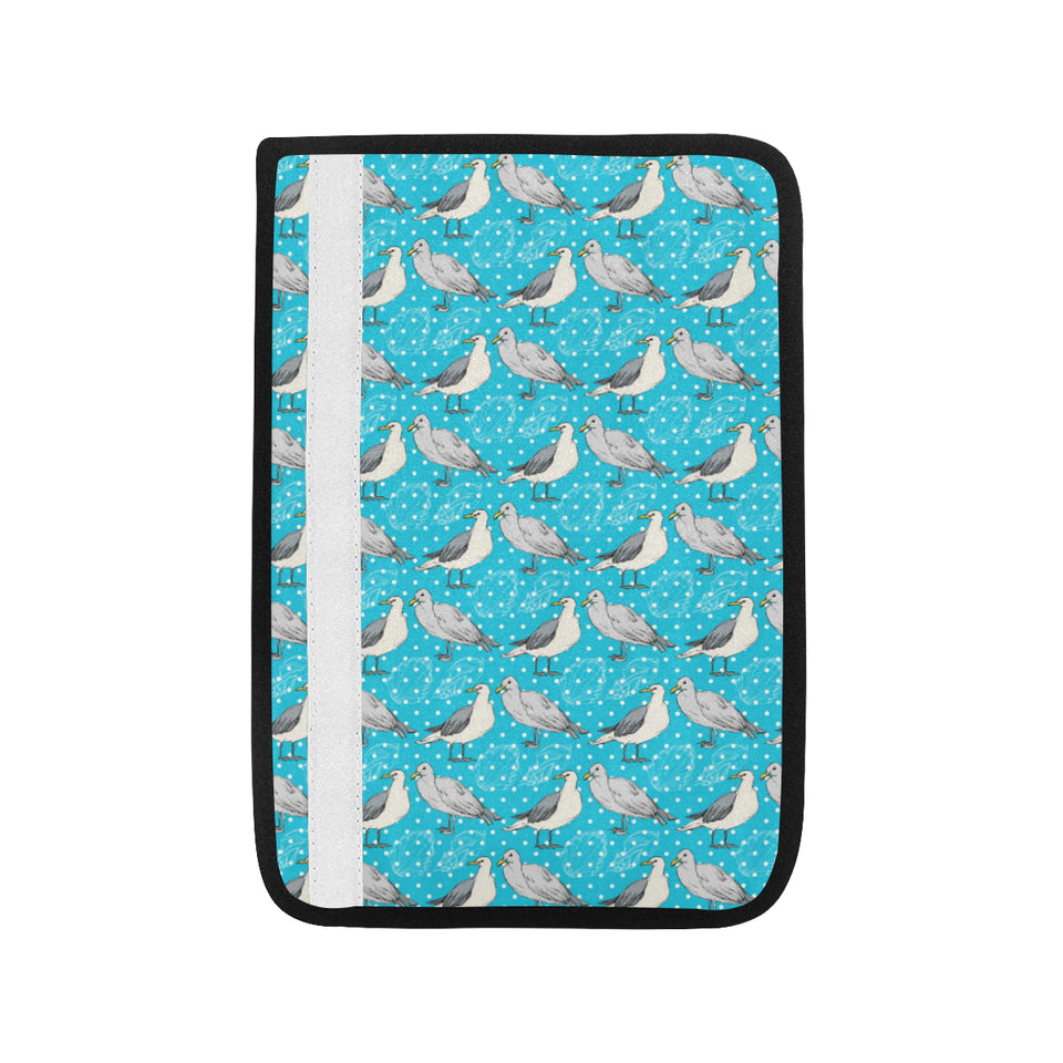 Seagull Pattern Print Design 02 Car Seat Belt Cover