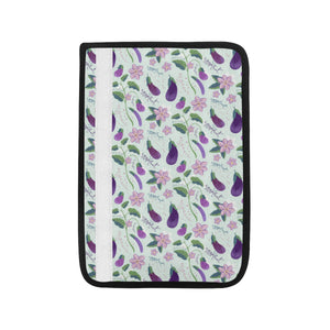 Eggplant Pattern Print Design 03 Car Seat Belt Cover