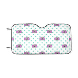 Camera Pattern Print Design 03 Car Sun Shade