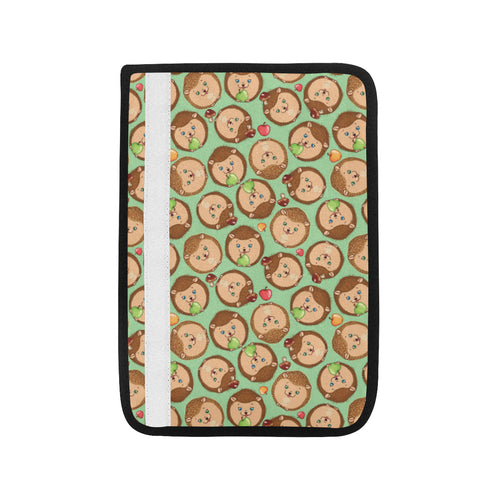 Hedgehog Pattern Print Design 01 Car Seat Belt Cover