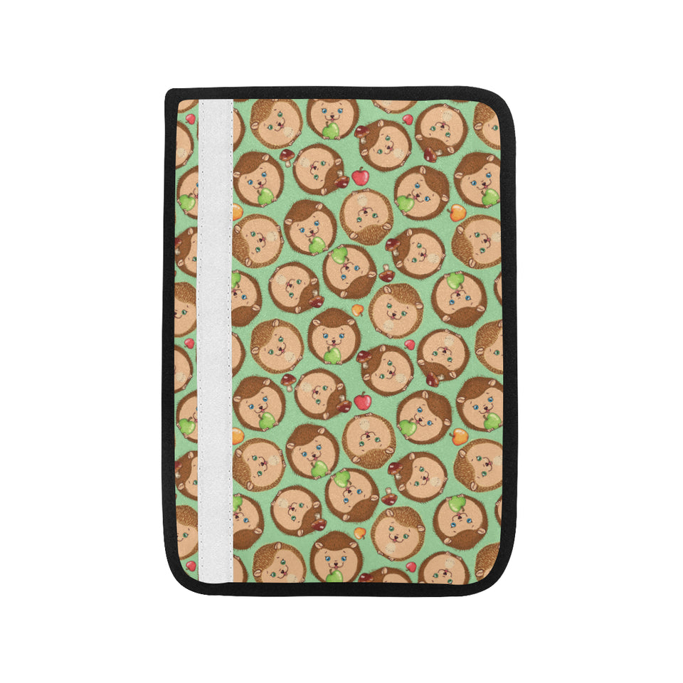 Hedgehog Pattern Print Design 01 Car Seat Belt Cover