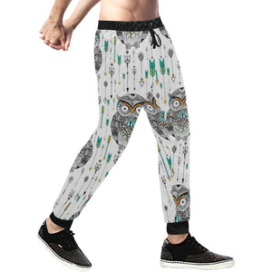 Owl Arrow Pattern Unisex Casual Sweatpants