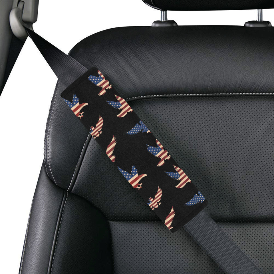 Eagle Pattern Print Design 04 Car Seat Belt Cover