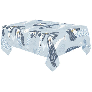 Mermaid Dolphin Pattern Tablecloth