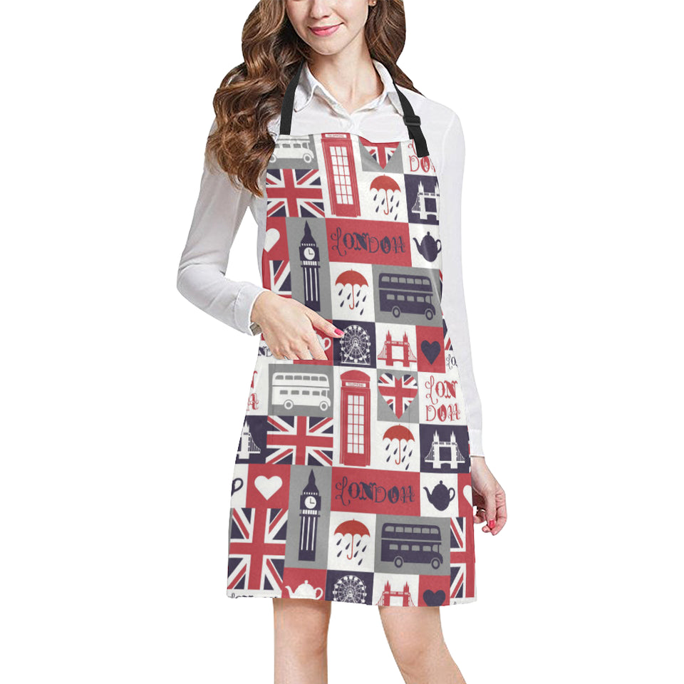 British Pattern Print Design 03 Adjustable Apron