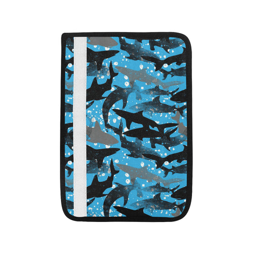 Shark Pattern Background Car Seat Belt Cover