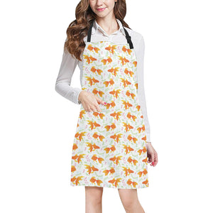 Goldfish Pattern Print Design 03 Adjustable Apron