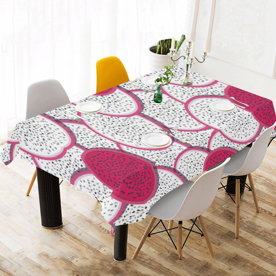 Sliced Dragon Fruit Pattern Tablecloth