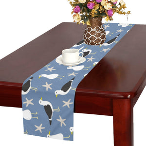 Seagull Pattern Print Design 01 Table Runner