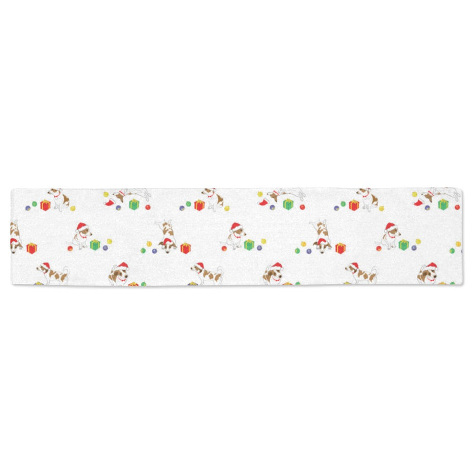 Jack Russel Pattern Print Design 02 Table Runner