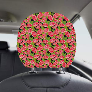 Grapefruit Leaves Pattern Car Headrest Cover