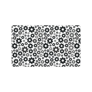 Gear Pattern Print Design 01 Doormat