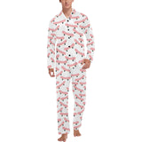 Skate Board Pattern Print Design 05 Men's Long Pajama Set