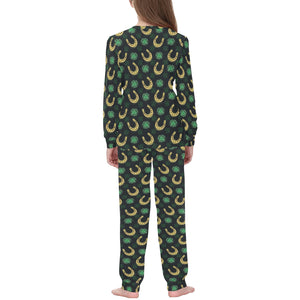 Horseshoes Pattern Print Design 04 Kids' Boys' Girls' All Over Print Pajama Set