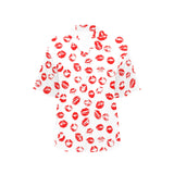 Lips Pattern Print Design 01 Women's All Over Print Hawaiian Shirt