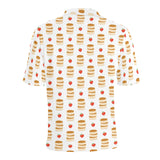 Pancake Pattern Print Design 02 Men's All Over Print Polo Shirt