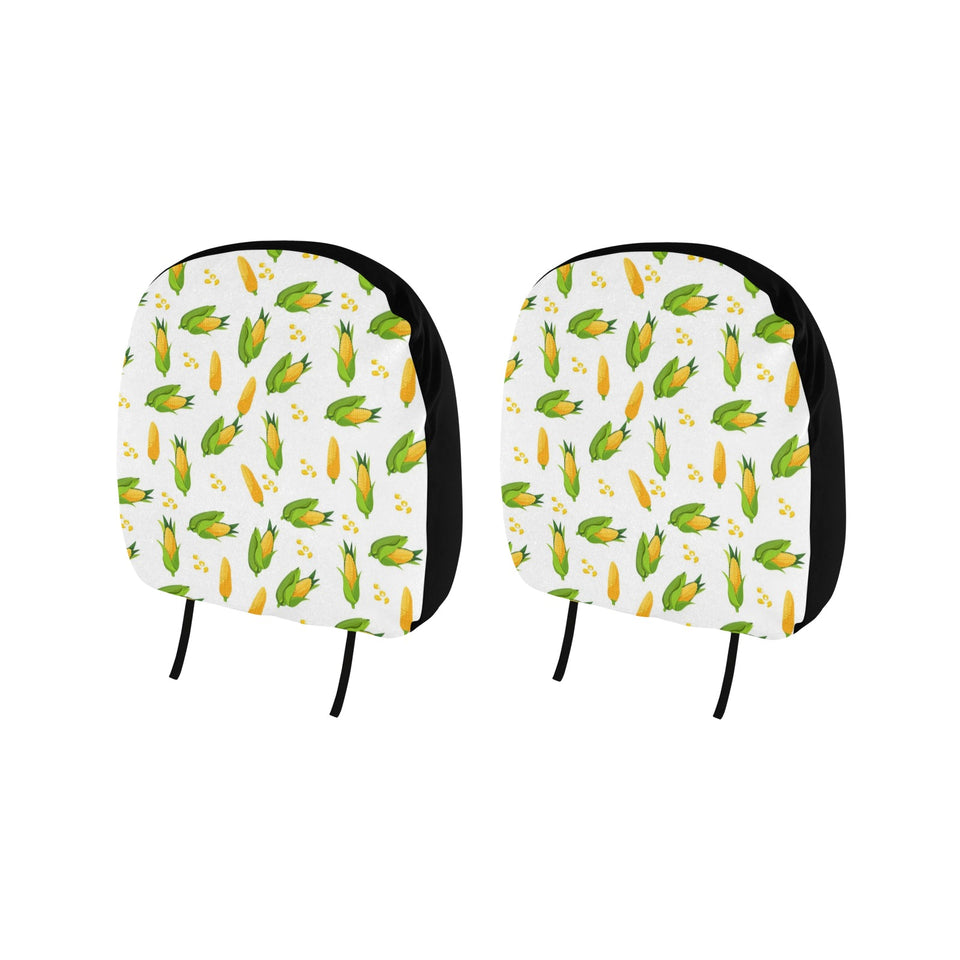 Corn Pattern Print Design 01 Car Headrest Cover