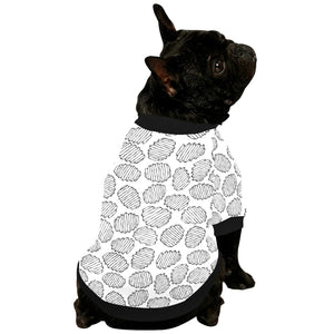 Potato Chips Pattern Print Design 03 All Over Print Pet Dog Round Neck Fuzzy Shirt