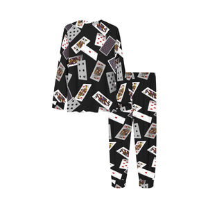 Casino Cards Suits Pattern Print Design 05 Kids' Boys' Girls' All Over Print Pajama Set