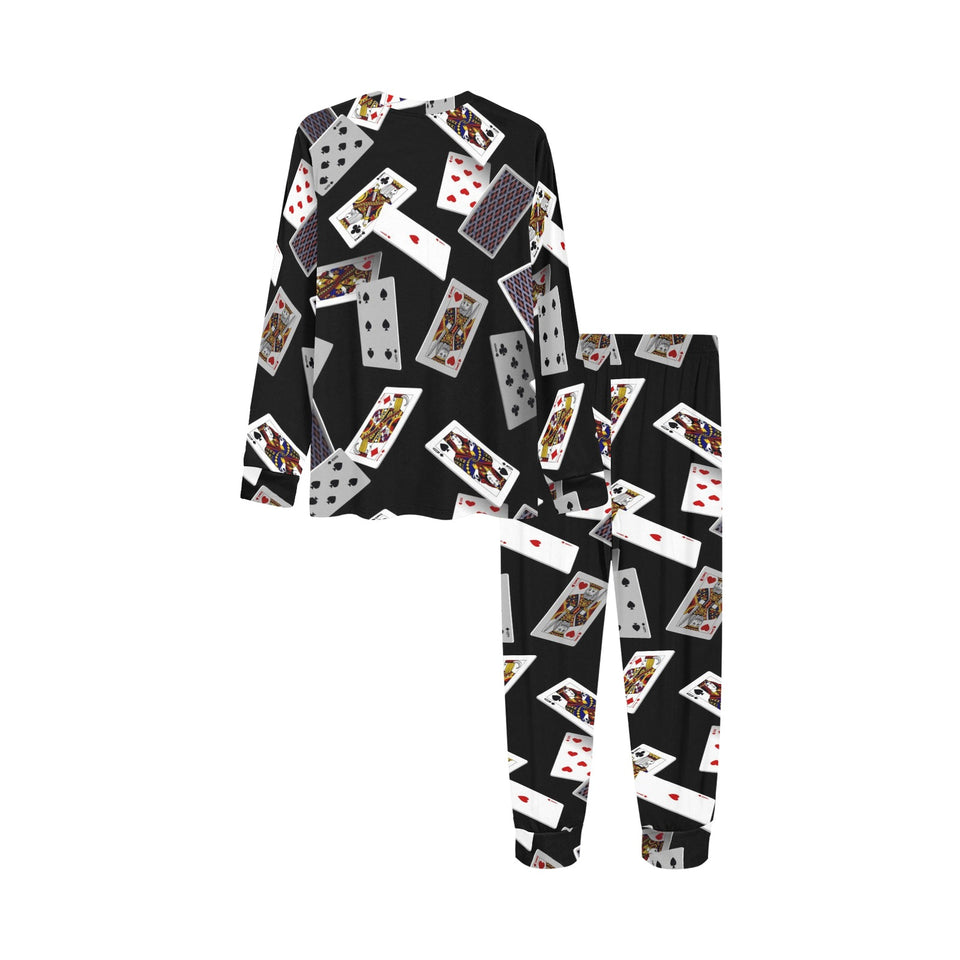 Casino Cards Suits Pattern Print Design 05 Kids' Boys' Girls' All Over Print Pajama Set