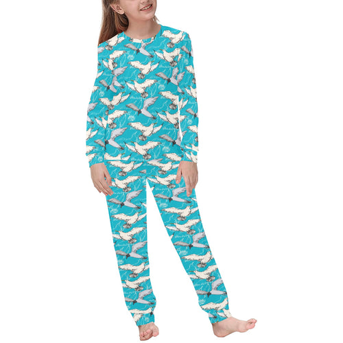 Seagull Pattern Print Design 03 Kids' Boys' Girls' All Over Print Pajama Set