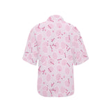 Tennis Pattern Print Design 02 Women's All Over Print Hawaiian Shirt