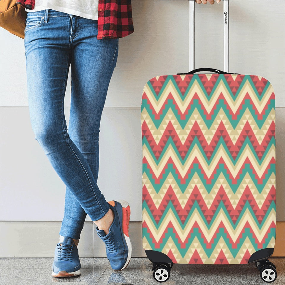 Zigzag Chevron Pattern Luggage Cover (22"-25") (Medium)