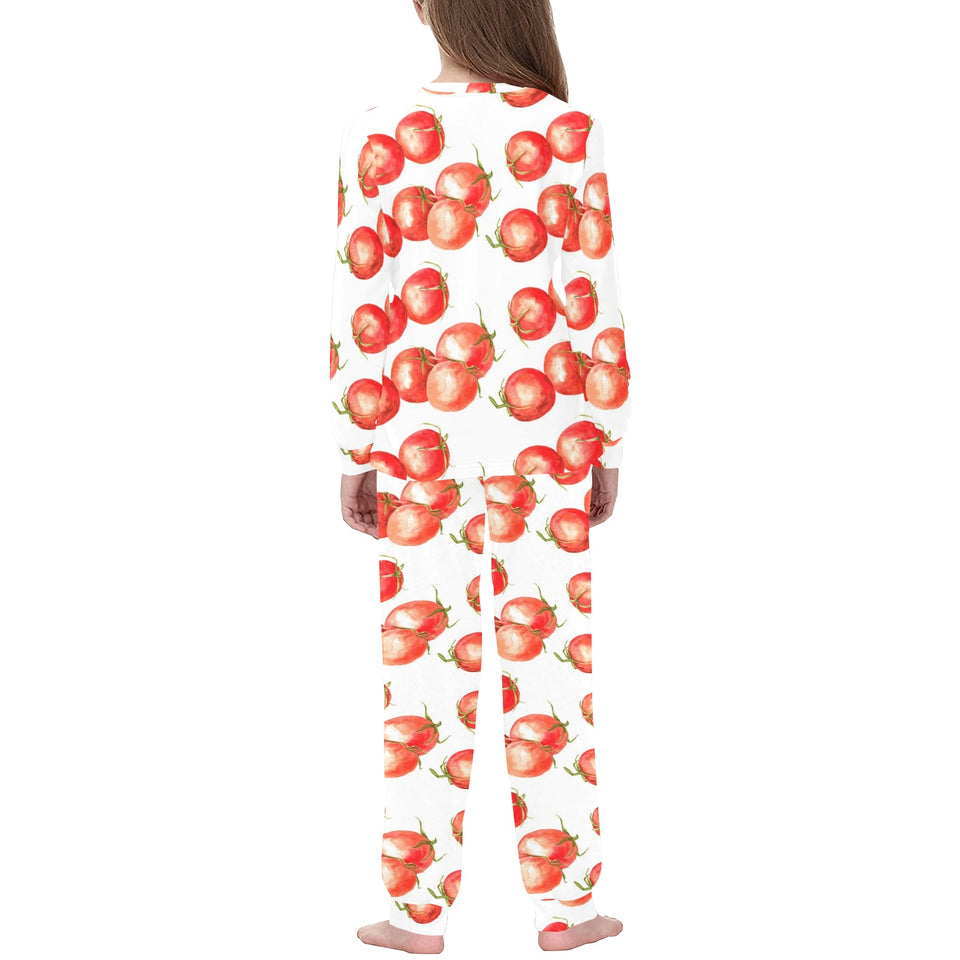 Tomato Water Color Pattern Kids' Boys' Girls' All Over Print Pajama Set