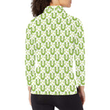 Horseshoes Pattern Print Design 02 Women's Long Sleeve Polo Shirt