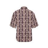 Snail Pattern Print Design 03 Women's All Over Print Hawaiian Shirt