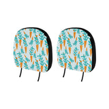 Carrot Pattern Print Design 03 Car Headrest Cover