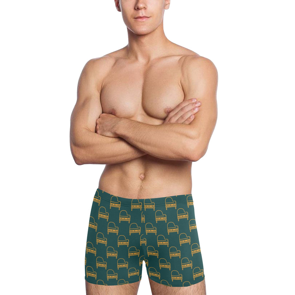 Piano Pattern Print Design 03 Men's Swimming Trunks