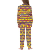 Rhino African Afro Dashiki Adinkra Kente Ethnic Mo Kids' Boys' Girls' All Over Print Pajama Set