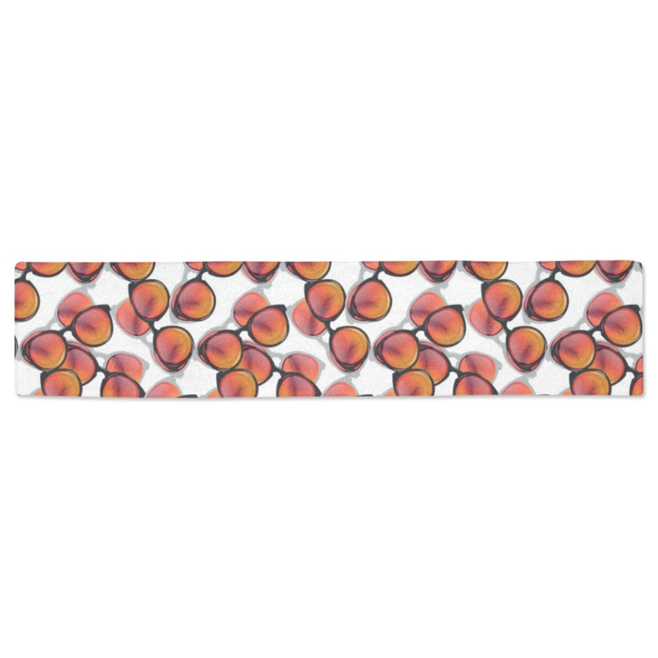 Sun Glasses Pattern Print Design 01 Table Runner