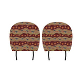 Kangaroo Aboriginal Pattern Car Headrest Cover