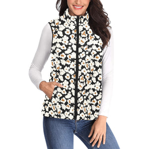 Popcorn Pattern Print Design 02 Women's Padded Vest