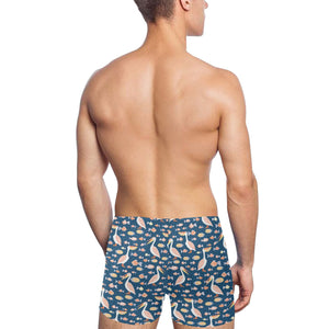 Pelican Pattern Print Design 01 Men's Swimming Trunks