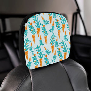 Carrot Pattern Print Design 03 Car Headrest Cover