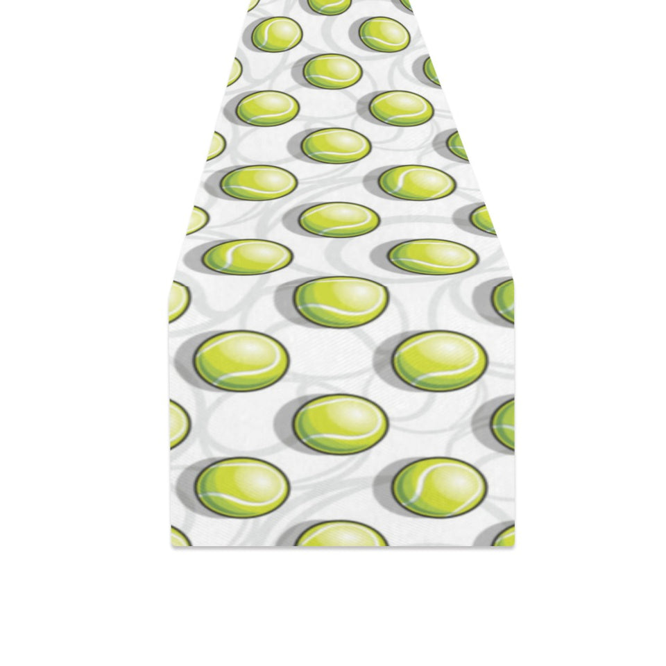 Tennis Pattern Print Design 05 Table Runner