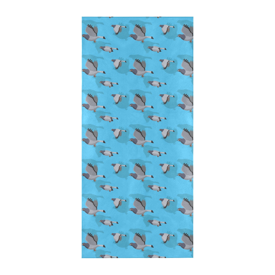 Pigeon Pattern Print Design 05 Beach Towel