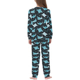 Stingray Pattern Print Design 04 Kids' Boys' Girls' All Over Print Pajama Set